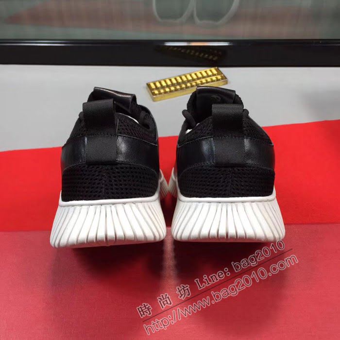 VERSACE男鞋 範思哲時尚休閒鞋 範思哲牛皮網布運動鞋  jpx1880